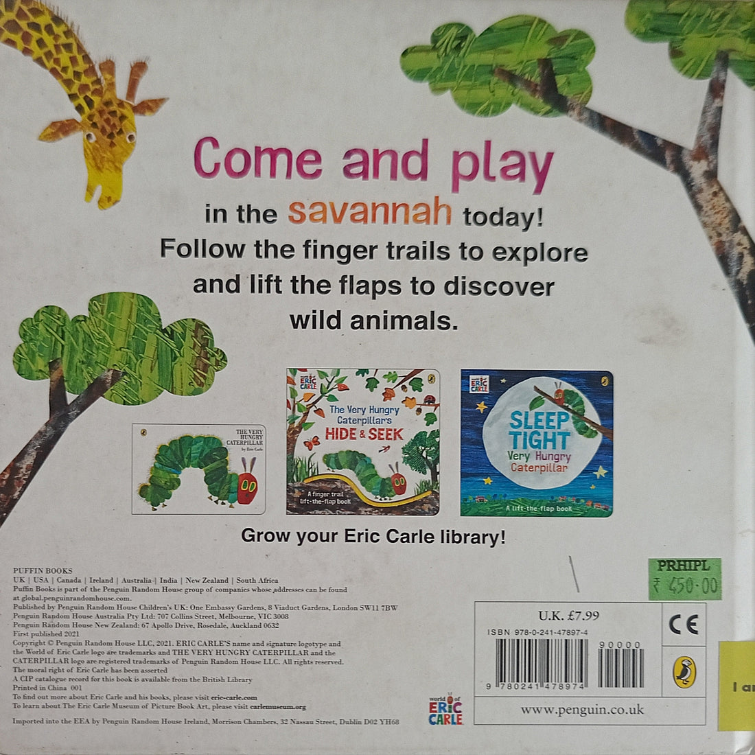 The World of Eric Carle: The Very Hungry Caterpillar's Wild Animal Hide & Seek (A Finger Trail Lift-the-Flap Book)