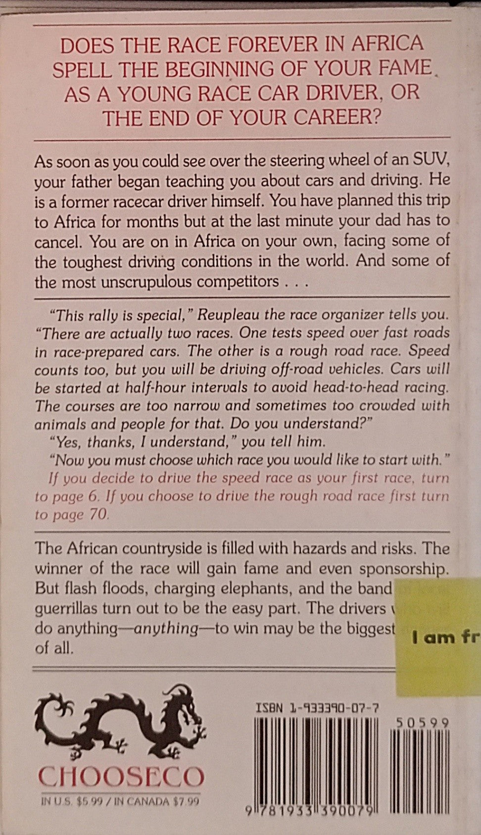 Choose Your Own Adventure: Race Forever