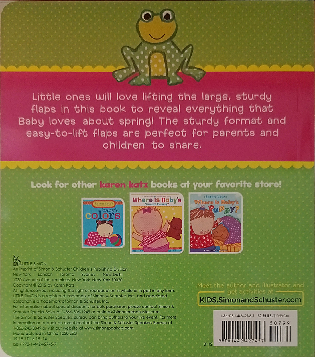 A Karen Katz Lift-the-Flap Book: Baby Loves Spring!