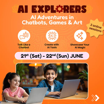 AI Explorers Bootcamp - Adventures in Chatbots, Games, & Art: neOwn x Kushal Sharma | Learn Basics of AI for 8-12 yrs | Online Workshops for Kids