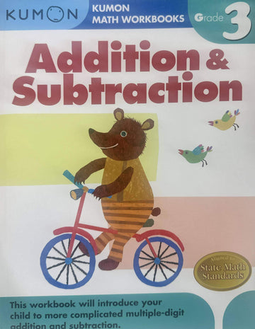 Addition and Subtraction (Grade 3) | Kumon Math Workbooks | Activity Book For Children | Math Practice for Kids