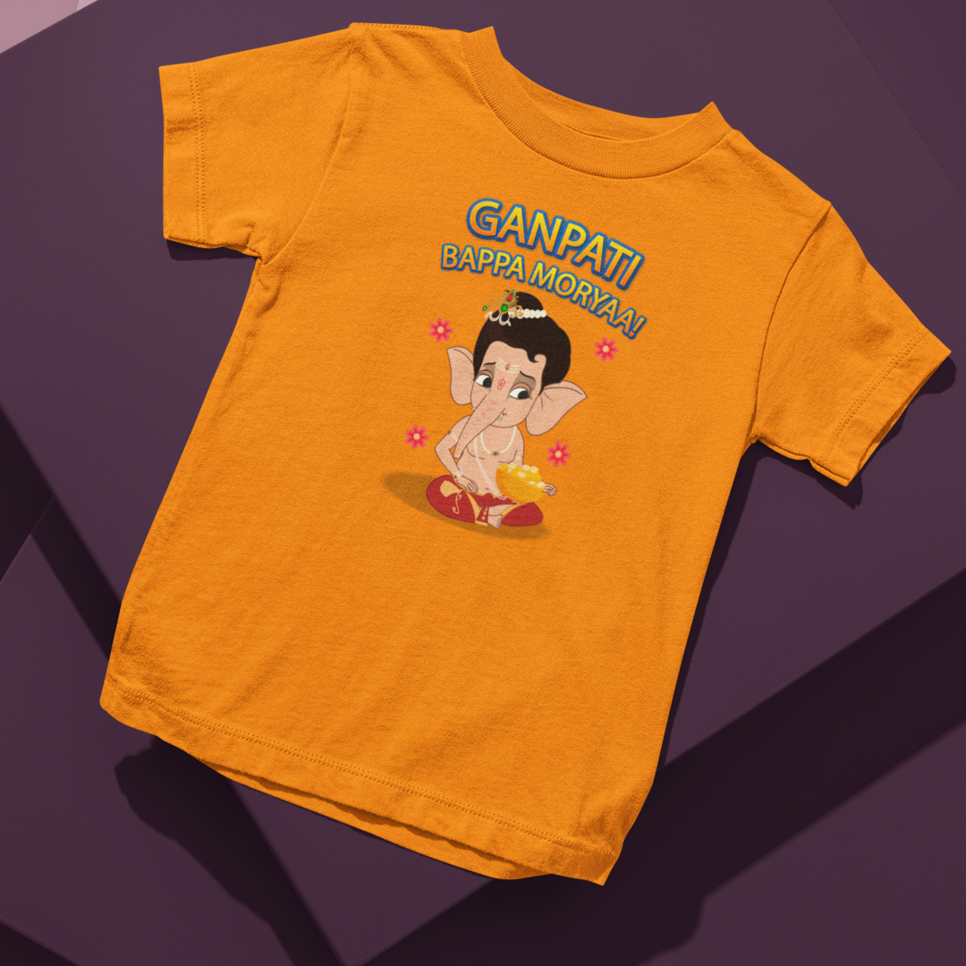 Unisex T-shirt: Bal Ganesha Ganpati Bappa Morya