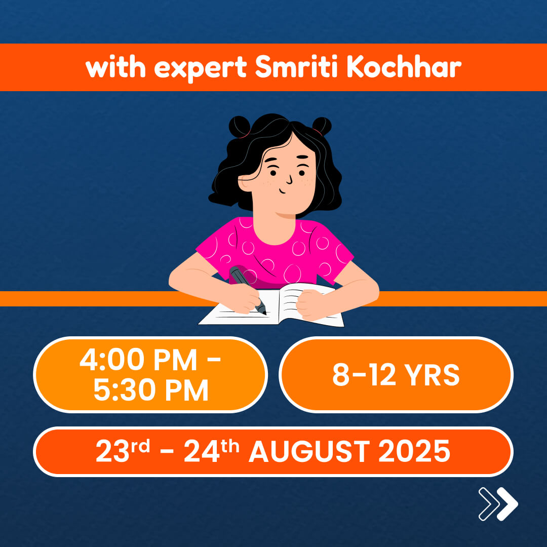 Creative Chronicles - Creative Writing Bootcamp: neOwn x Smriti Kocchar | Learn Autobiography & Letter Writing for 8-12 yrs | Online Workshops for Kids