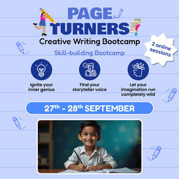 [27th-28th Sept] Page Turners - Creative Writing Bootcamp: neOwn x Smriti Kocchar | Enhance Creative Writing Skills for 8-12 yrs | Online Workshops for Kids