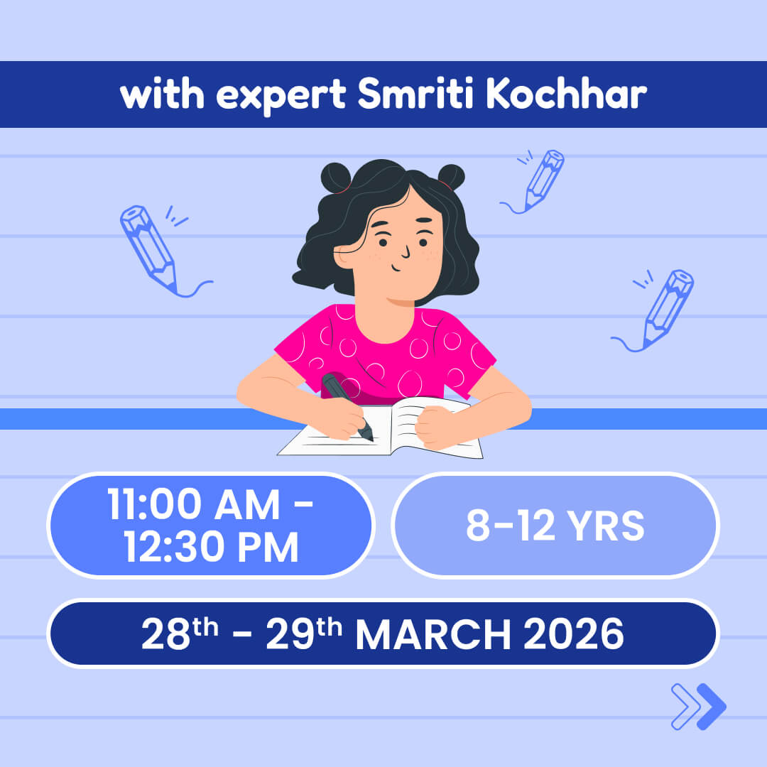 [28th-29th Mar] Page Turners - Creative Writing Bootcamp: neOwn x Smriti Kocchar | Enhance Creative Writing Skills for 8-12 yrs | Online Workshops for Kids