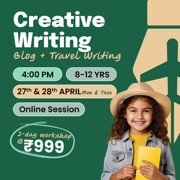[27th-28th Apr] Creative Writing - Blog & Travel Writing: neOwn x Smriti Kocchar | Learn Blog, Article & Travel Writing for 8-12 yrs | Online Workshops for Kids