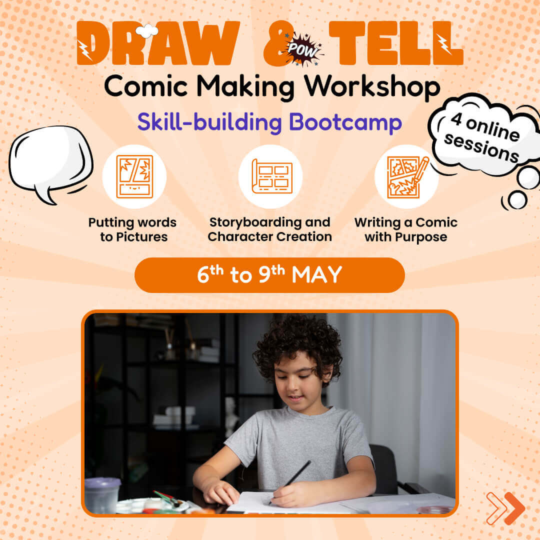 Draw & Tell - Comic Making Workshop: neOwn x Ritu Desai | Creative Bootcamp for 8+ yrs kids | Online Summer Camp for Kids