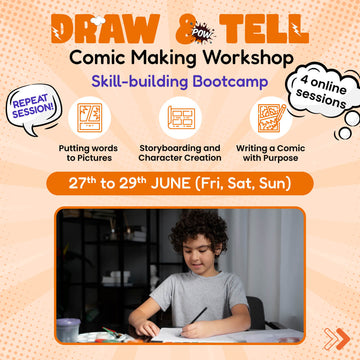 Draw & Tell - Comic Making Workshop: neOwn x Ritu Desai | Learn Comic Making for 8-12 yrs | Online Workshops for Kids