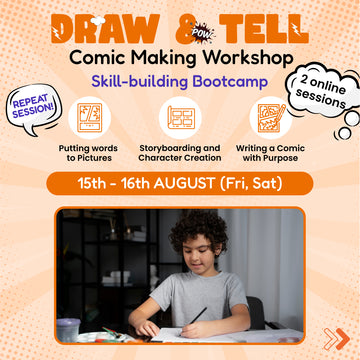 Draw & Tell - Comic Making Workshop: neOwn x Ritu Desai | Learn Comic Making for 8-12 yrs | Online Workshops for Kids