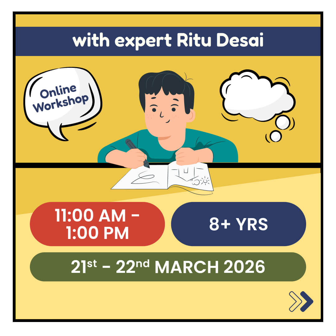 [21st-22nd March] Draw & Tell - Comic Making Workshop: neOwn x Ritu Desai | Learn Comic Making for 8-13 yrs | Online Workshops for Kids