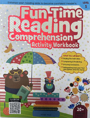 Fun Time Reading Comprehension - Activity Workbook For Children - Level 1