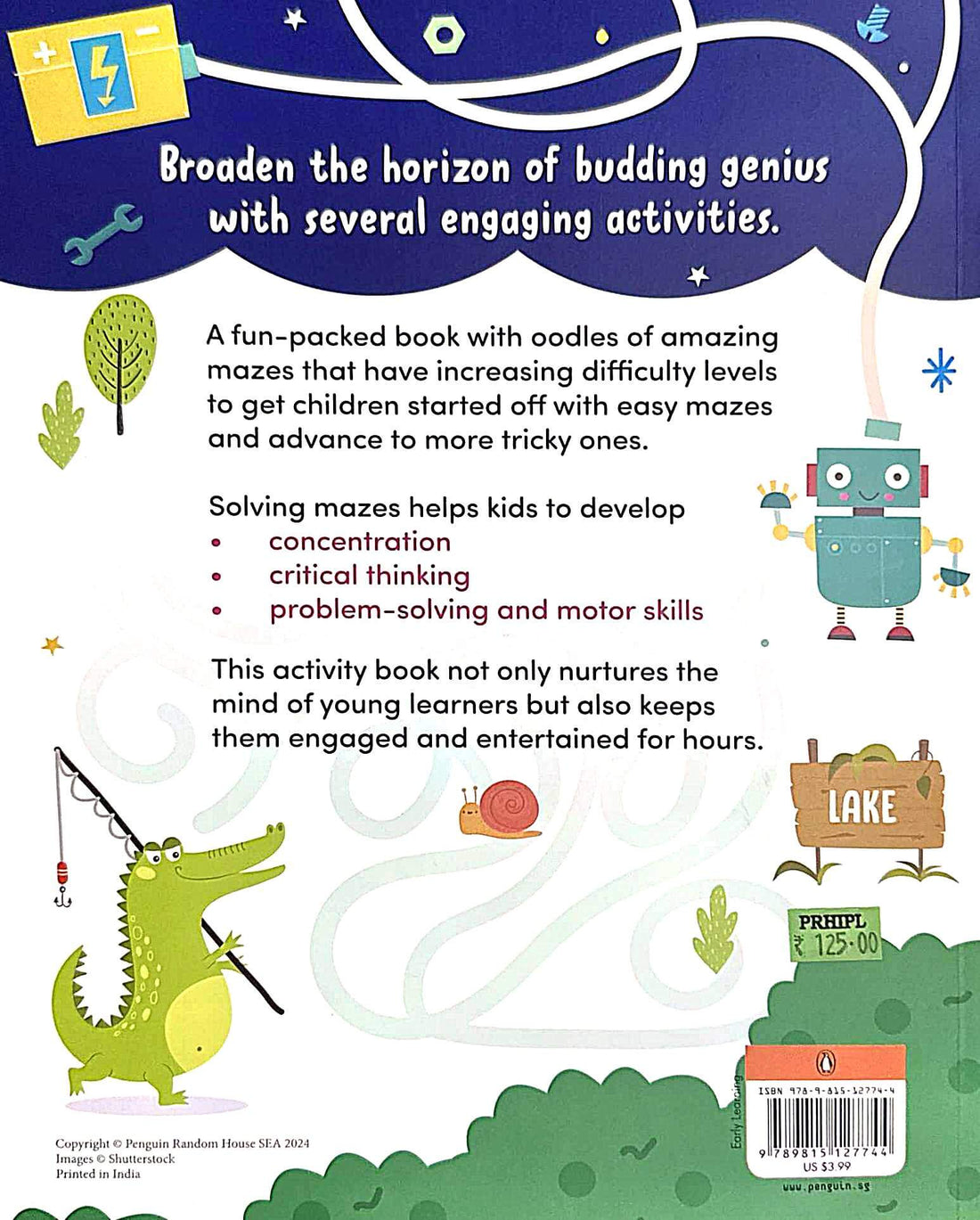 Fun with Activities: Mazes (Penguin Early Learning Series) Fun and Interactive Activity Book for PreSchool Kids, Toddlers