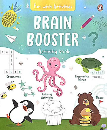 Fun with Activities: Brain Booster (Penguin Early Learning Series) Fun and Interactive Activity Book for PreSchool Kids, Toddlers