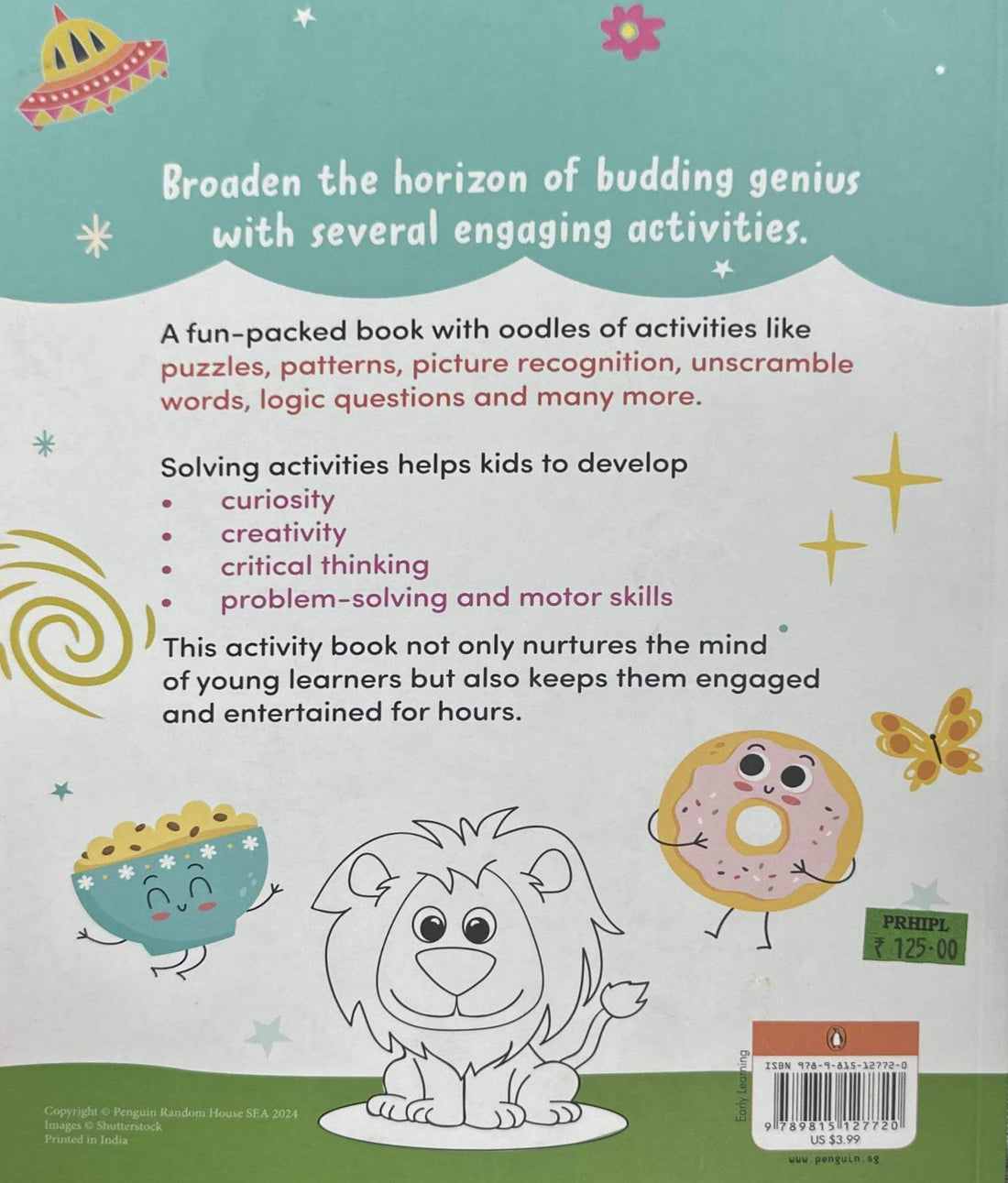 Fun with Activities: Brain Booster (Penguin Early Learning Series) Fun and Interactive Activity Book for PreSchool Kids, Toddlers