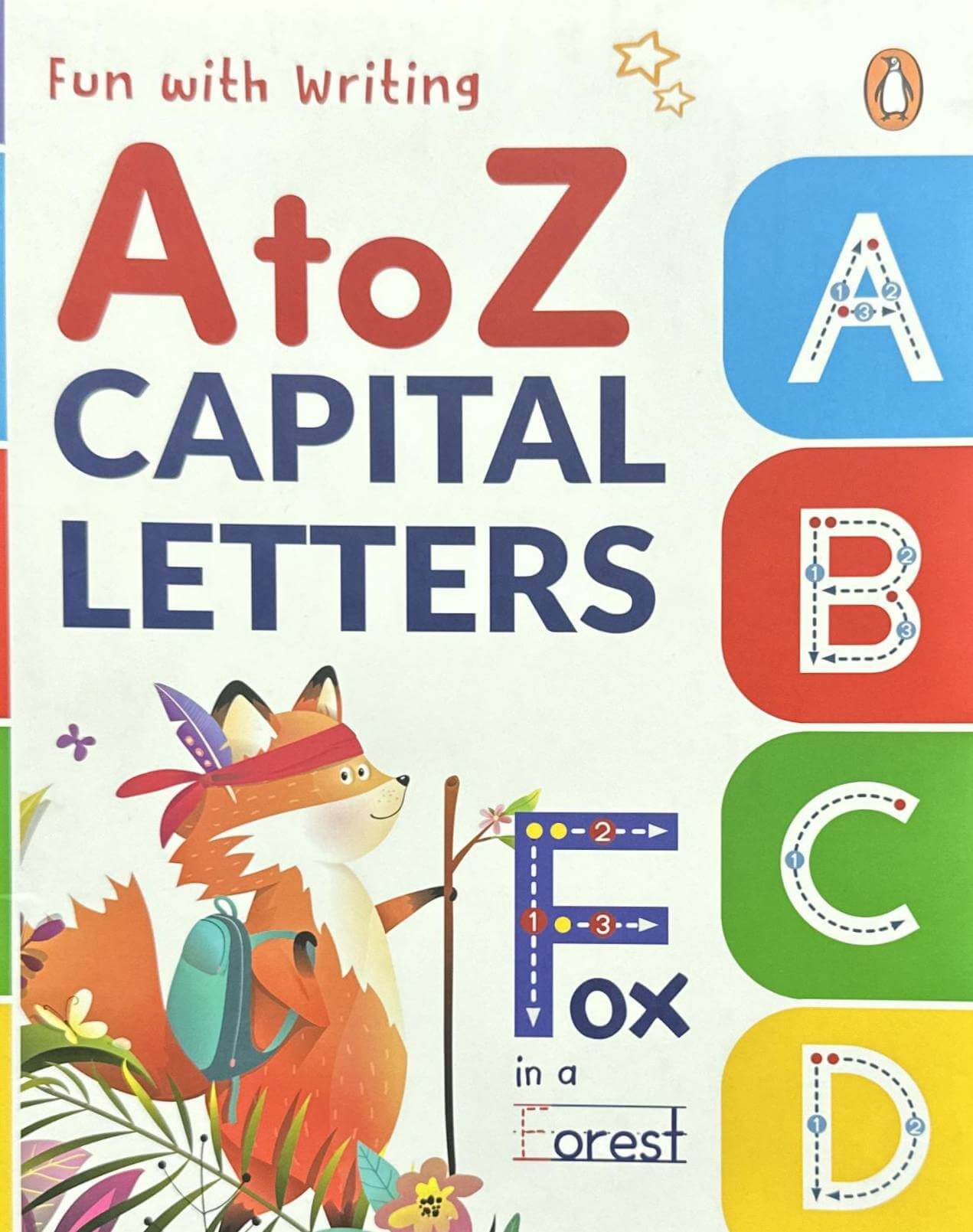 Fun with Writing: CAPITAL LETTERS (Penguin Early Learning Series) First Activity Book to Practice Capital Letters for PreSchool Kids, Toddlers