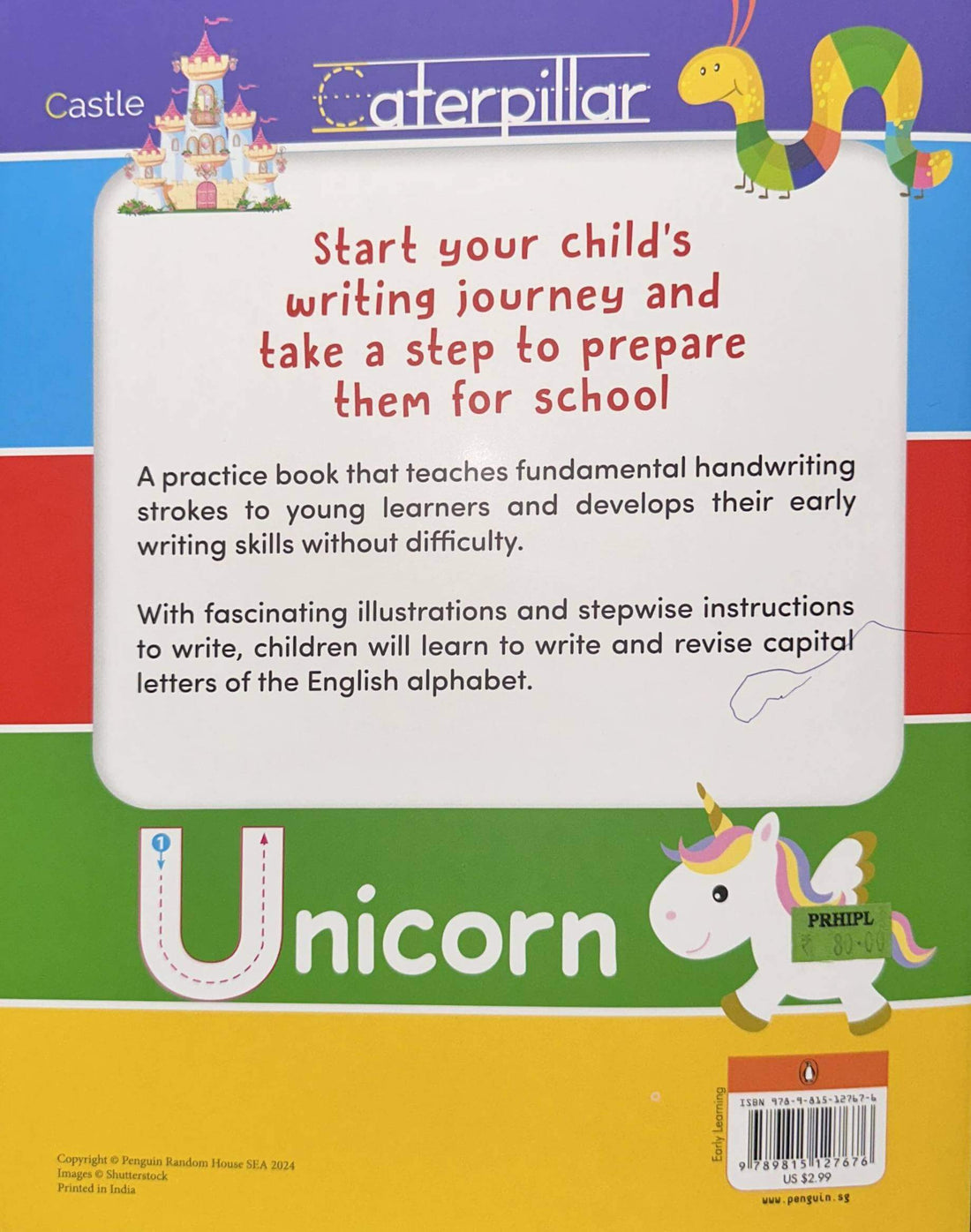 Fun with Writing: CAPITAL LETTERS (Penguin Early Learning Series) First Activity Book to Practice Capital Letters for PreSchool Kids, Toddlers