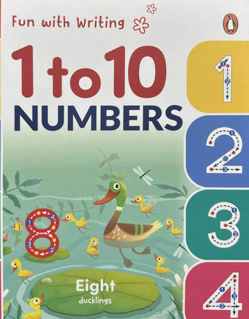 Fun with Writing: Numbers 1-10 (Penguin Early Learning Series) First Activity Book to Practice Numbers for PreSchool Kids, Toddlers