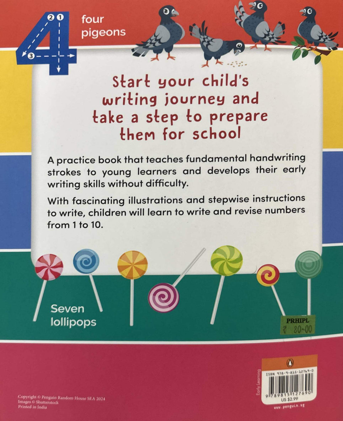 Fun with Writing: Numbers 1-10 (Penguin Early Learning Series) First Activity Book to Practice Numbers for PreSchool Kids, Toddlers