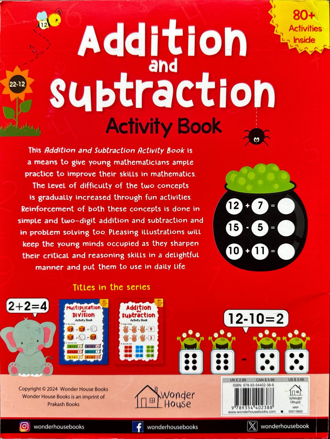 Addition and Subtraction - Activity Book For Children