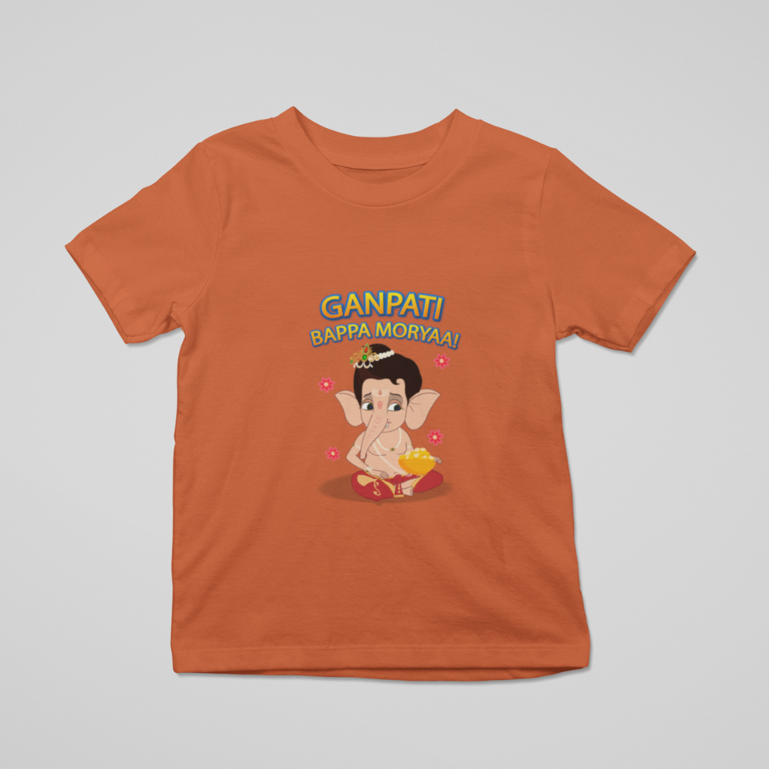 Unisex T-shirt: Bal Ganesha Ganpati Bappa Morya