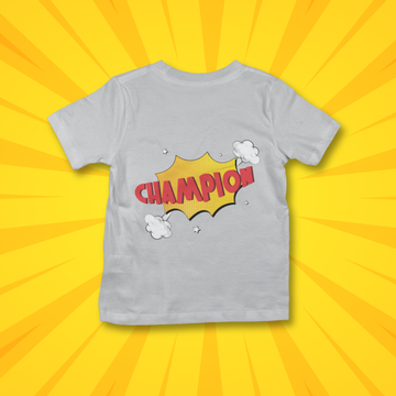 Champion - Champion Design | Cotton Boys Kids’ T-Shirt - Grey