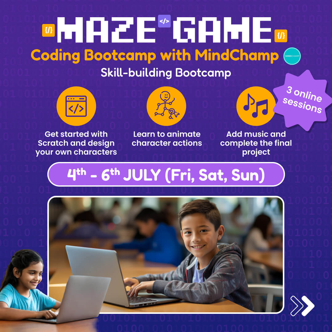 Maze Game - Coding Bootcamp: neOwn x MindChamp | Learn Coding for 8-11 yrs | Online Workshops for Kids