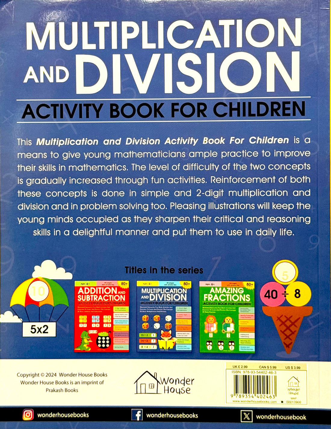 Multiplication and Division - Activity Book For Children