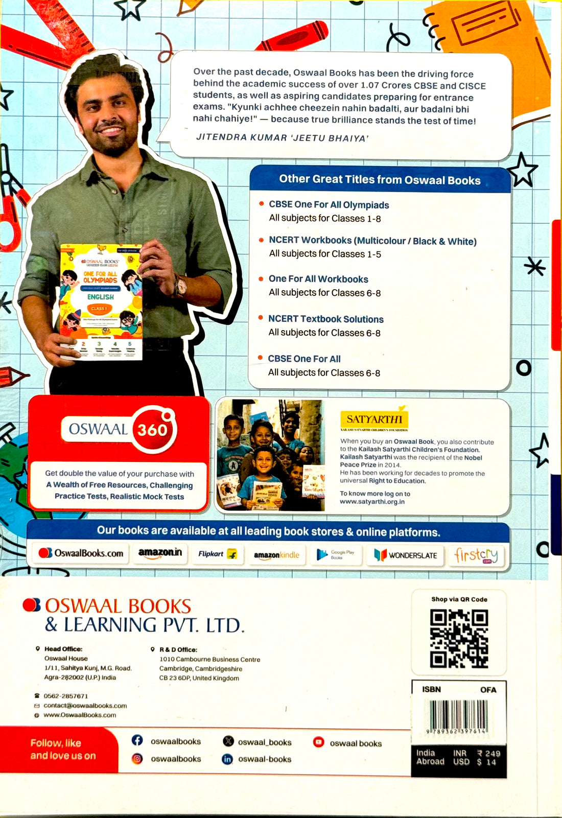 Oswaal One For All Workbook Concept Wise Class-1 English