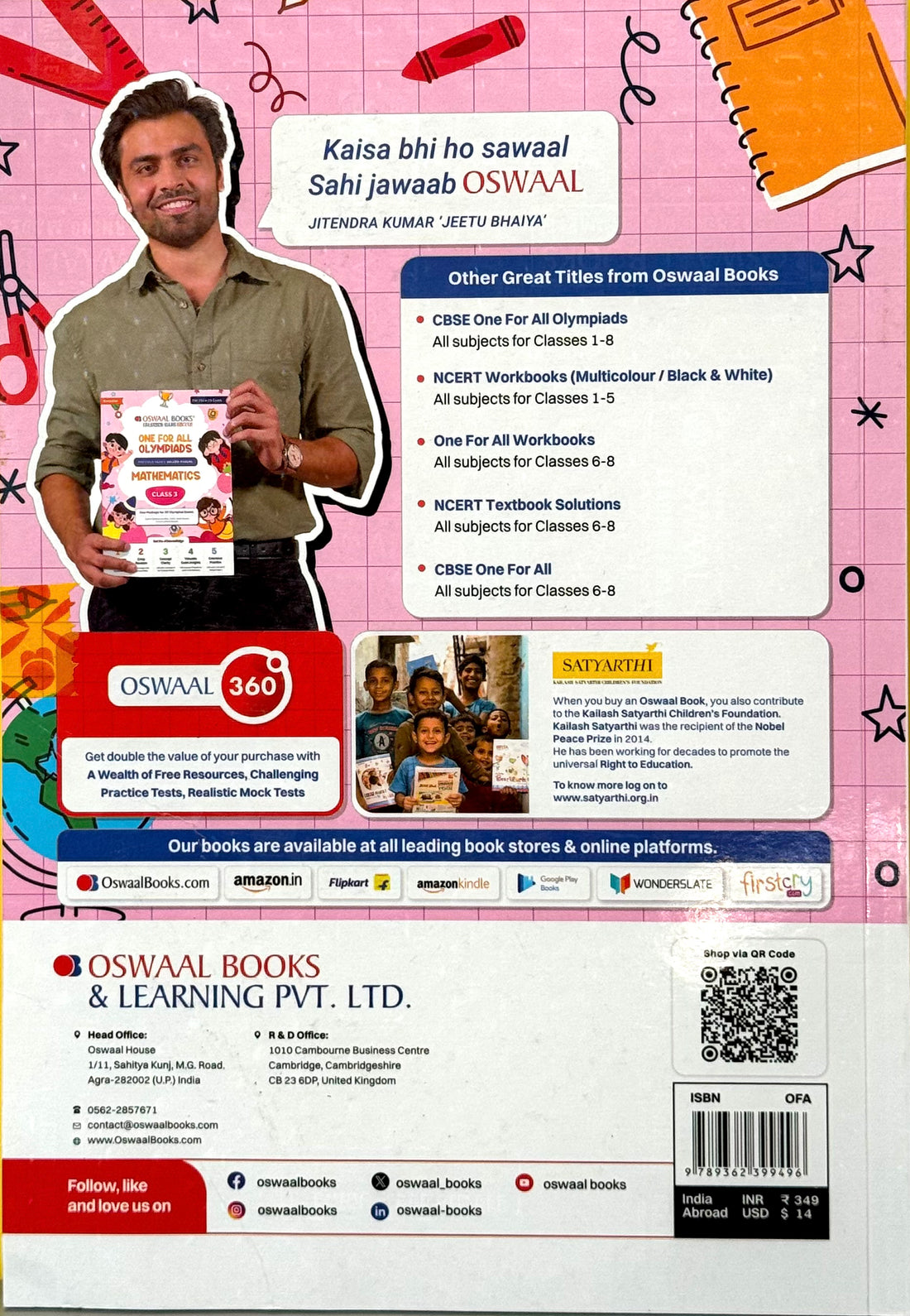 Oswaal One For All Workbook Concept Wise Class-3 English