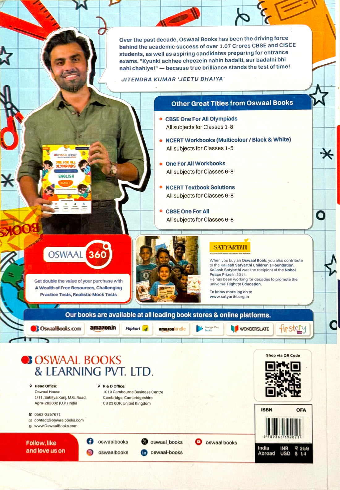 Oswaal One For All Workbook Concept Wise Class-1 Mathematics