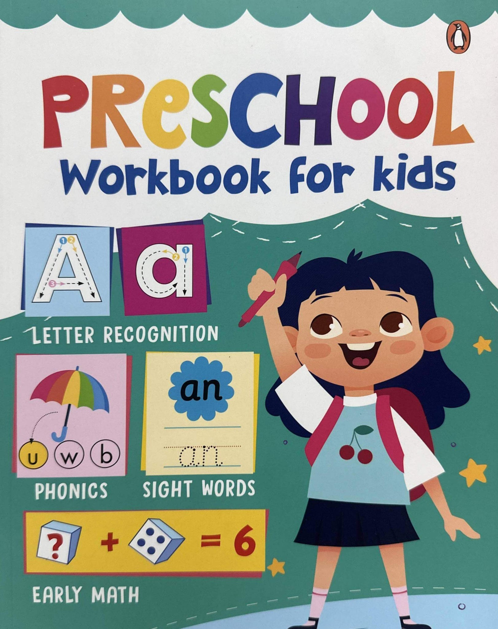 Preschool Workbook for Kids Fun and Educational Activity Workbook - Alphabet, Colors, Numbers, Shapes, Opposites, Early Math, Phonics, and more | Ages 3+ [Penguin Early Learning Series]