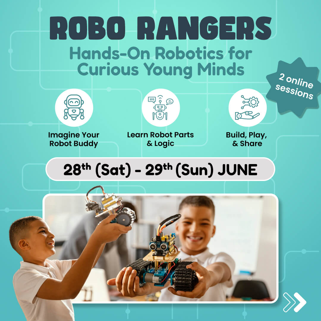Robo Rangers - Hands-On Robotics Bootcamp: neOwn x Kushal Sharma | Learn Basics of Robotics for 8-12 yrs | Online Workshops for Kids