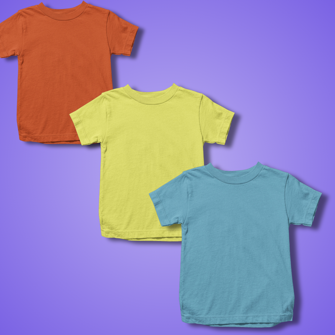 Hues Core Basics Unisex T-shirt: Pack of 3