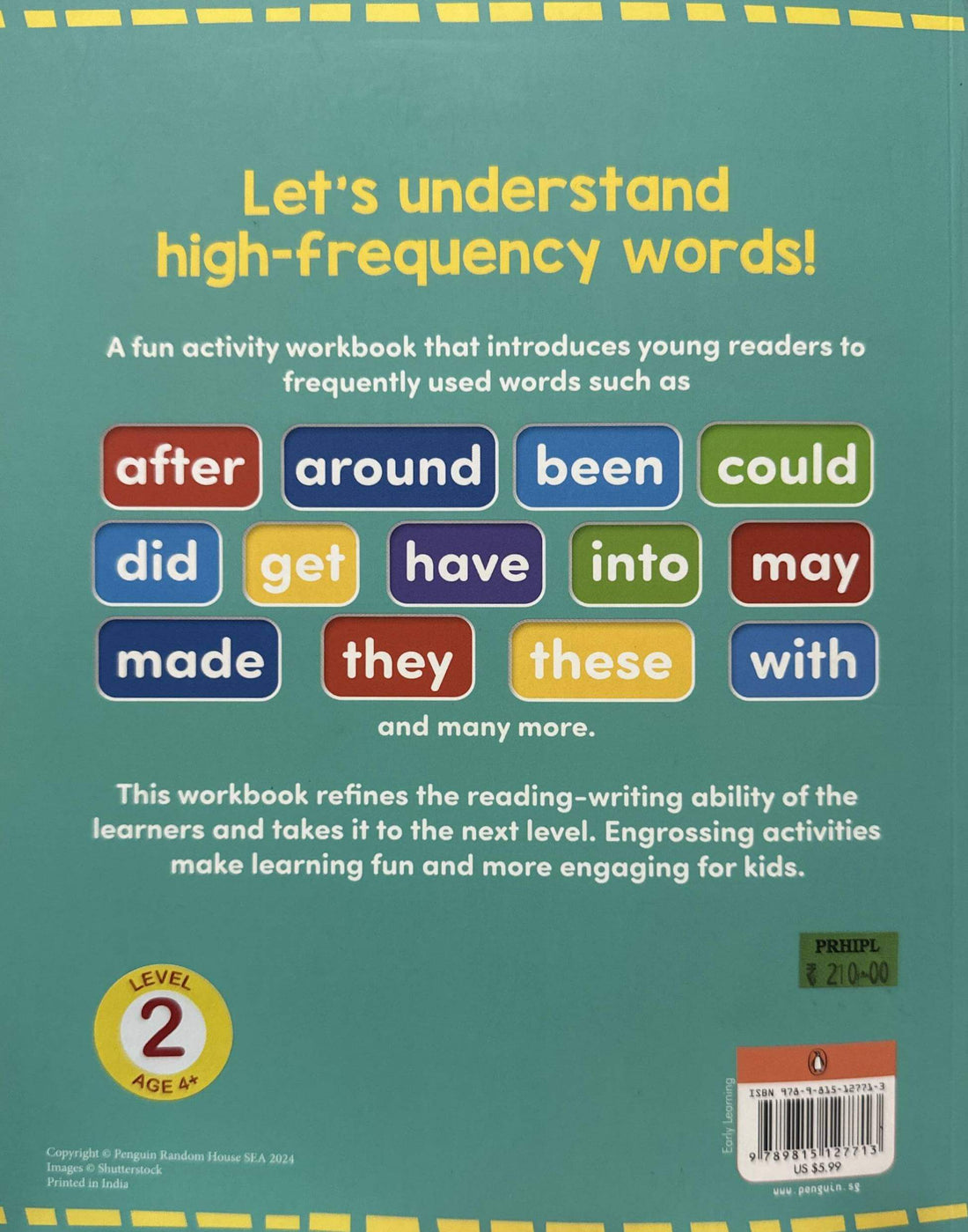 Sight Words and Sentences (Level 2): First Practice Workbook of Most Common Sight Words for PreSchool Kids, Toddlers | With Vocabulary Development Activities [Penguin Early Learning Series]