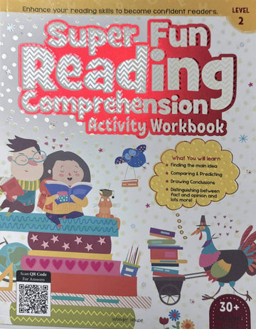 Super Fun Reading Comprehension - Activity Workbook For Children - Level 2