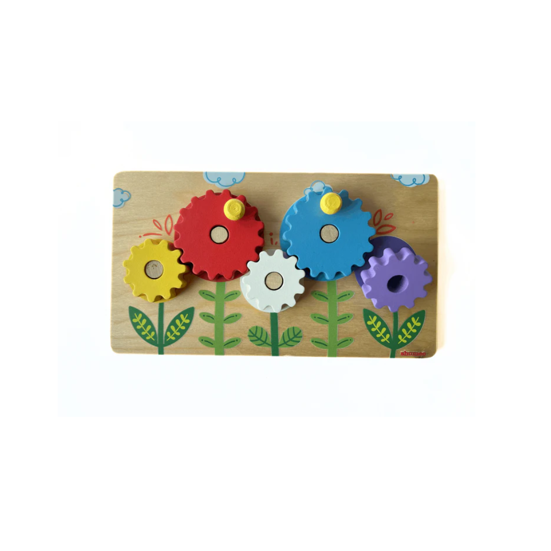 Flower Garden Wooden Gear Toy