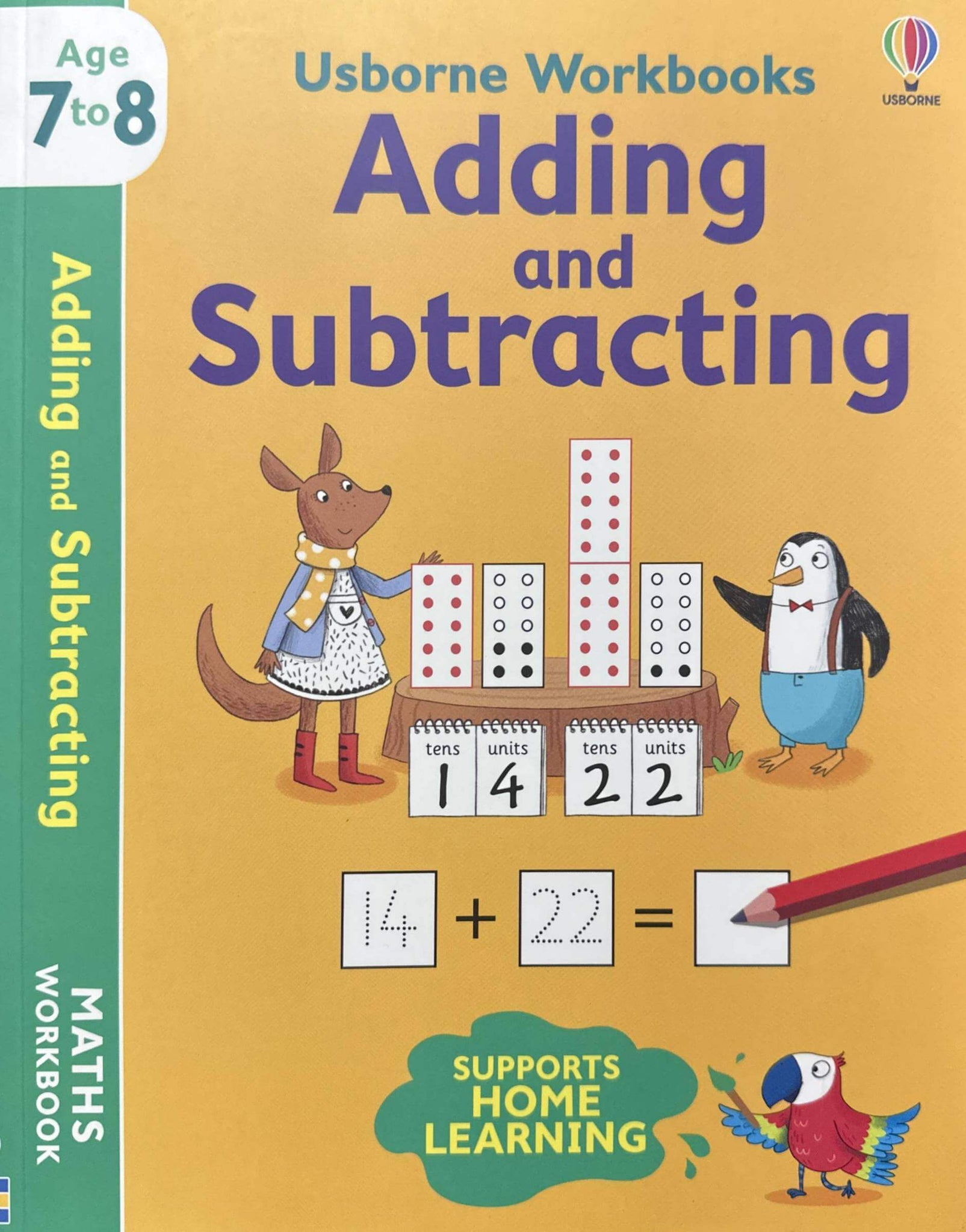 Usborne Workbooks : Adding and Subtracting (English Workbook) 7-8 Years Old