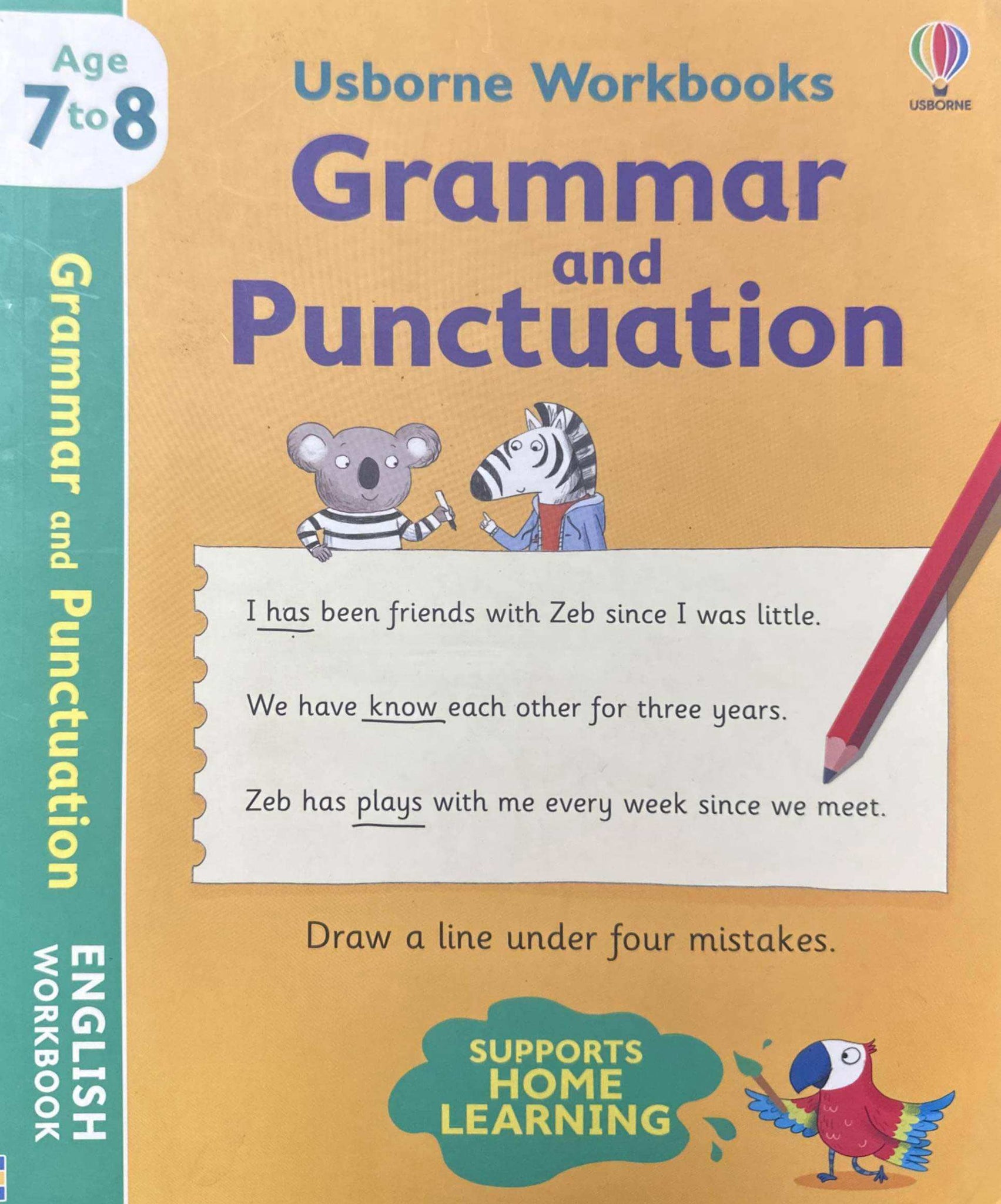 Usborne Workbooks : Grammar and Punctuation (English Workbook) 7-8 Years Old