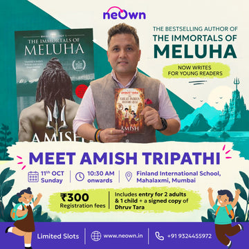 Amish Tripathi Kids' Book Author Event Mumbai | Dhruv-Tara &The Great Indian History Quiz, Book Signing— neOwn Kids' Book Library
