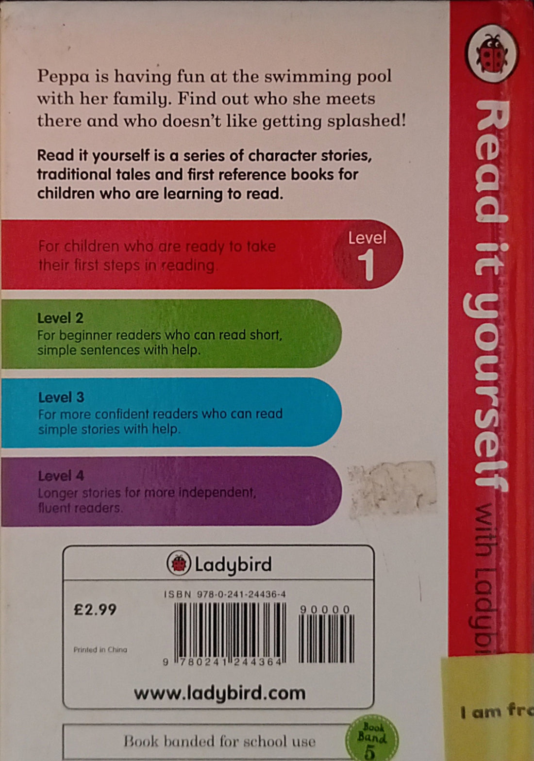 Read it Yourself with Ladybird Level 1: Peppa Pig Going Swimming