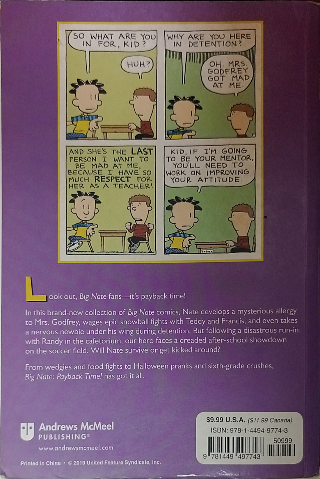 Big Nate Graphic novel: Payback Time!