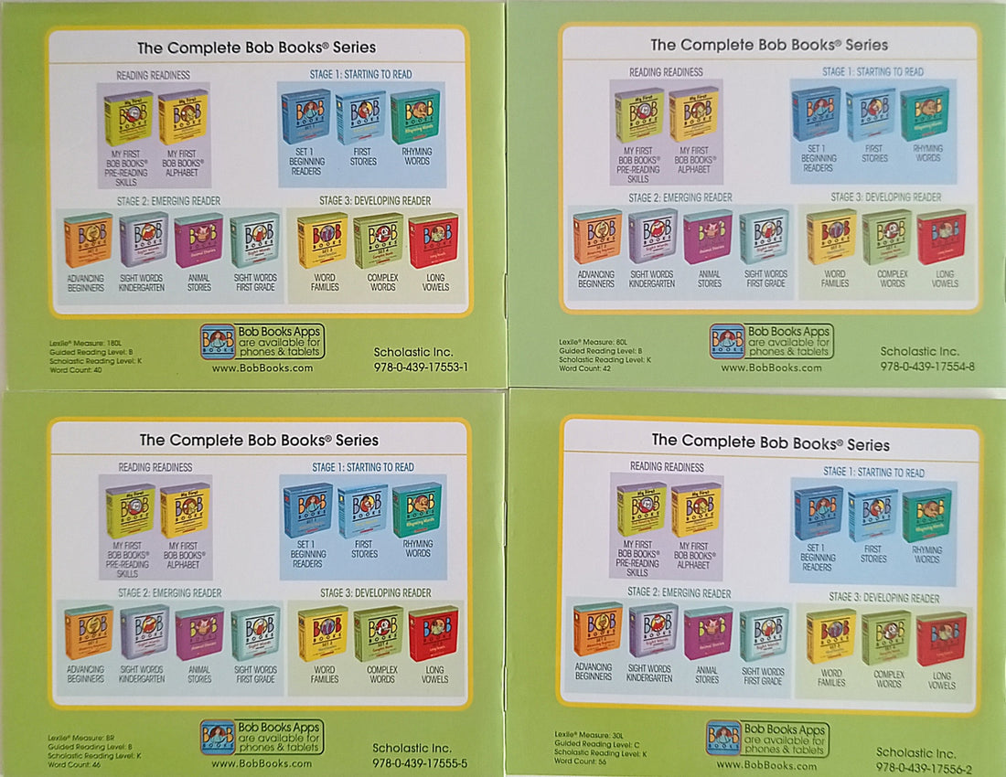 Bob Books Set 1 Beginning Readers (Green) Vol.9,10,11,12