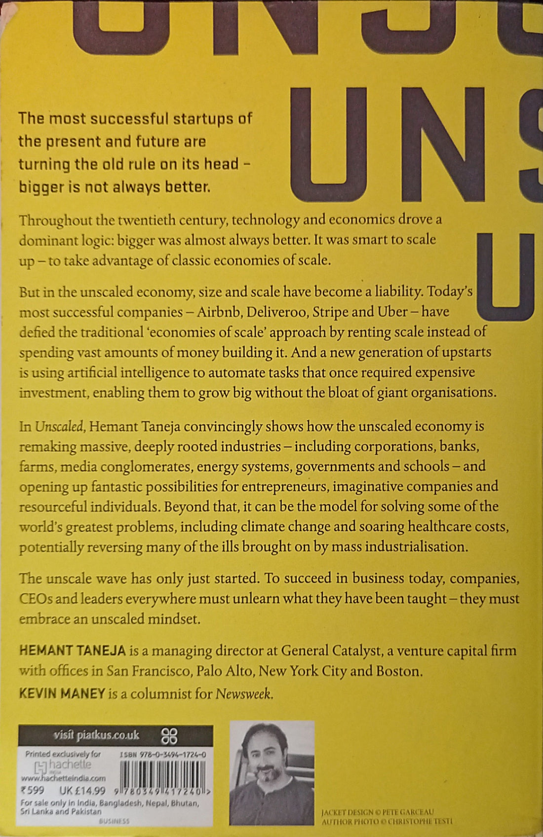 Unscaled: How A.I. and a New Generation of Upstarts are Creating the Economy of the Future