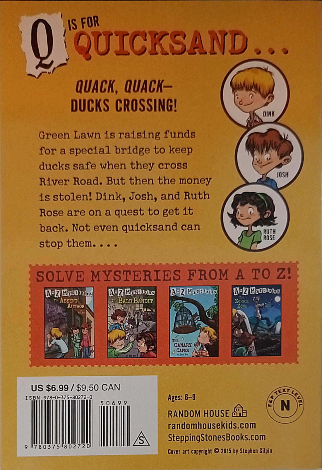 A to Z Mysteries #17 The Quicksand Question
