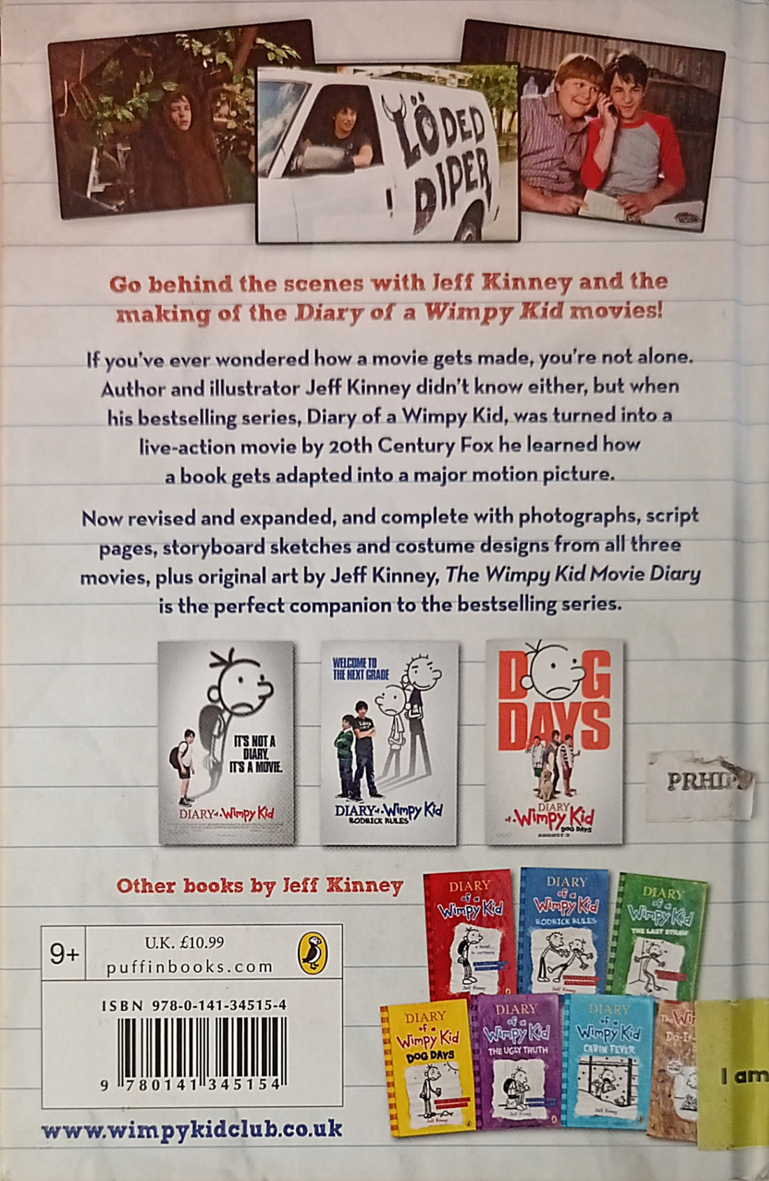 Diary of a Wimpy Kid: The Wimpy Kid Movie Diary