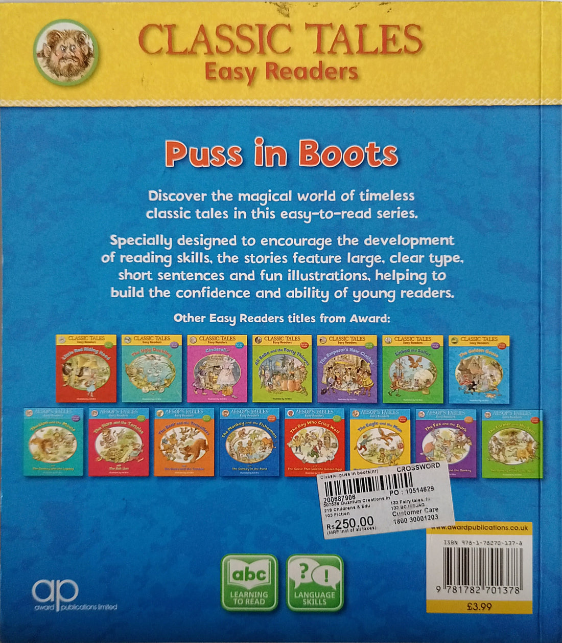 Puss in Boots (Classic Tales Easy Readers)