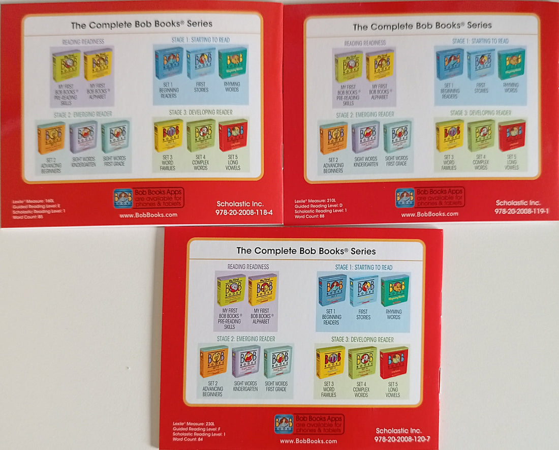 Bob Books Set 3 (Red) Vol.4,5,6