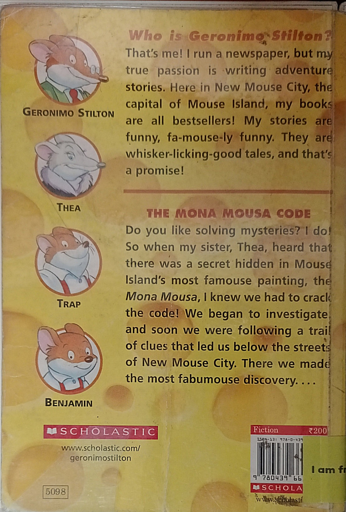 Geronimo Stilton #10 The Mona Mousa Code
