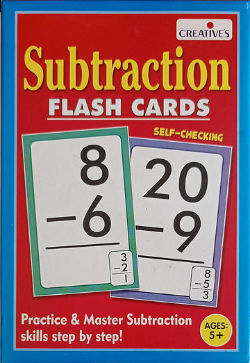 Subtraction Flash Cards