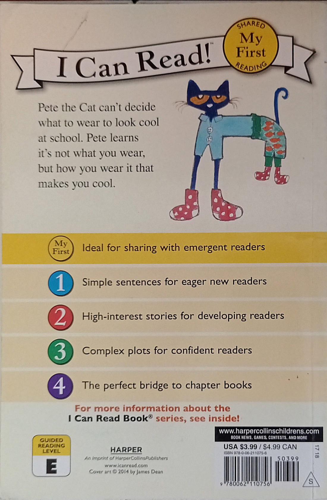 My First I Can Read!: Pete the Cat Too Cool for School